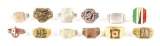 LOT OF WWII AXIS POWERS SOUVENIR RINGS