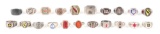 LOT OF US WWII THEATER MADE SOUVENIR RINGS