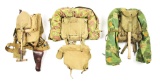 LOT OF 3: US WWII ASSEMBLED FIELD PACKS WITH GEAR