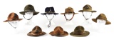 LARGE LOT OF MILITARY HATS.