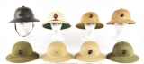 LOT OF 8: USMC PITH HELMETS