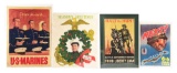 LOT OF 4: WWI-KOREAN WAR USMC POSTERS