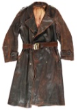 GERMAN WWII LEATHER OVERCOAT