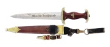THIRD REICH SA DAGGER WITH RARE HANGER ASSEMBLEY