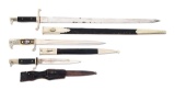 LOT OF 3: IMPERIAL AND WWII GERMAN BAYONETS