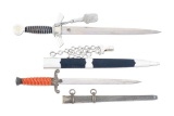 LOT OF 2: GERMAN THIRD REICH HEER AND LUFTWAFFE DAGGERS