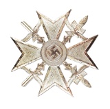 GERMAN WWII CONDOR LEGION SPANISH CROSS IN SILVER