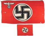 LOT OF 2: THIRD REICH FLAGS