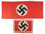LOT OF 2: THIRD REICH FLAGS