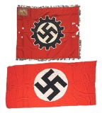 LOT OF 2: THIRD REICH FLAGS