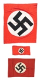 LOT OF 3: THIRD REICH FLAGS