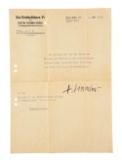 THIRD REICH APPOINTMENT LETTER FOR GRUPPENFUHRER QUERNER SIGNED BY HEINRICH HIMMLER