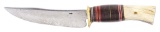 VERY DESIRABLE SCAGEL HUNTER WITH UPSWEPT BLADE AND SHEATH (1905-1916).