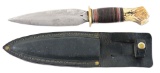 RARE VERY LARGE SCAGEL FIGHTER WITH GREEN SHEATH (1915).
