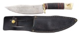 VERY LARGE AND USEFUL SCAGEL CAMP KNIFE WITH ORIGINAL SHEATH (1905-1910).