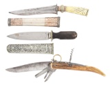 LOT OF 3: FOREIGN EXOTIC KNIVES.