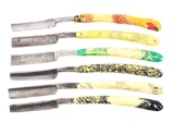 LOT OF 6: STRAIGHT RAZORS.