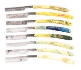 LOT OF 8: STRAIGHT RAZORS.