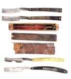 LOT OF 4: EARLY STRAIGHT RAZORS.