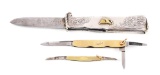 LOT OF 3: FOLDING KNIVES.