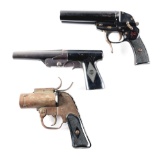 LOT OF 3: WWII GERMAN AND US FLARE GUNS
