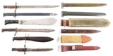 LOT OF 6: WWI AND WWII BAYONETS AND KNIVES