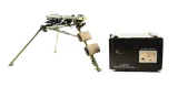 LOT OF 2: YUGOSLAVIAN MG53 TRIPOD AND GERMAN WWII AAMO CRATE