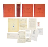 INSCRIBED AMERICAN JEWRY AND THE CIVIL WAR AND 3 VOLUME SET.