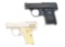 (C) LOT OF 2: SEMI-AUTOMATIC POCKET PISTOLS BY WALTHER AND KABA.