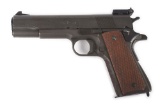 (C) U.S. PROPERTY MARKED REMINGTON RAND MODEL 1911A1 SEMI-AUTOMATIC PISTOL WITH TARGET SIGHTS.