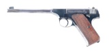 (C) COLT PRE-WOODSMAN SEMI AUTOMATIC PISTOL WITH HOLSTER.