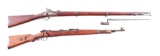 (A+C) LOT OF 2: COLT MODEL 1863 PERCUSSION AND MAUSER K98 BOLT ACTION RIFLES.