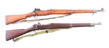 (C) LOT OF TWO: EDDYSTONE MODEL 1917 & REMINGTON MODEL 1903-A3 BOLT ACTION MILITARY RIFLES.