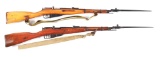 (C) LOT OF 2: RUSSIAN M44 & CHINESE TYPE 53 BOLT ACTION CARBINES.
