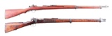 (C) LOT OF TWO: JAPANESE TYPE 30 HOOK SAFETY & MURATA TYPE 22 BOLT ACTION RIFLES.