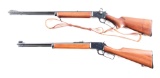 (M) LOT OF 2: MARLIN 39A AND 39M .22 LEVER ACTION RIFLES.