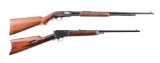 (C) LOT OF 2: WINCHESTER MODEL 61 SLIDE ACTION RIFLE AND WINCHESTER MODEL 03 SEMI-AUTOMATIC RIFLE.
