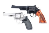 (M) LOT OF 2: SMITH & WESSON MODEL 28-2 HIGHWAY PATROLMAN AND RUGER SPECURITY SIX DOUBLE ACTION .357