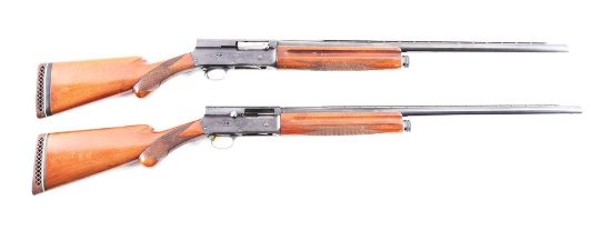 (C) LOT OF 2: BROWNING A5 MAGNUM AND SWEET SIXTEEN SEMI-AUTOMATIC SHOTGUNS.