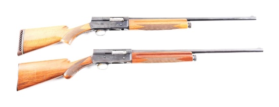 (C) LOT OF 2: BROWNING AUTO 5 LIGHT TWELVE SEMI-AUTOMATIC SHOTGUNS.