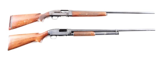 (C) LOT OF 2: WINCHESTER MODEL 50 SEMI-AUTOMATIC SHOTGUN AND WINCHESTER MODEL 12 SLIDE ACTION SHOTGU