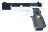 (M) BROWNING HI-POWER SEMI AUTOMATIC PISTOL WITH CASE.