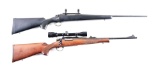 (M) LOT OF 2: REMINGTON 700 AND REMINGTON MODEL 7 BOLT ACTION RIFLES.