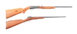 (C) LOT OF 2: BROWNING AUTO 22 & SAVAGE MODEL 1904 .22 LR RIFLES.