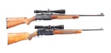 (M) LOT OF 2: BROWNING BAR SEMI-AUTOMATIC RIFLES.