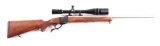 (M) RUGER NO. 1 SINGLE SHOT RIFLE FITTED WITH A VIRGIN VALLEY .223 ACKLEY IMPROVED STAINLESS STEEL B