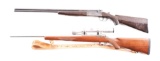 (C&M) LOT OF 2: STEVENS MODEL 240 .410 OVER UNDER SHOTGUN AND RUGER M77 .222 REM RIFLE.