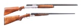 (M) LOT OF 2: BREDA SEMI-AUTOMATIC SHOTGUN AND BERETTA SXS SHOTGUN.