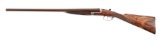 (C) JAMES MACNAUGHTON SCARCE BAR-IN-WOOD SIDE BY SIDE 12 BORE SHOTGUN.