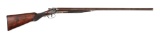 (C) L.C. SMITH HAMMER SIDE BY SIDE SHOTGUN.